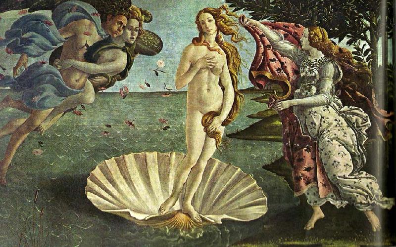 Sandro Botticelli venus fodelse oil painting picture